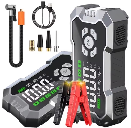 JumpShield jump starter with accessories